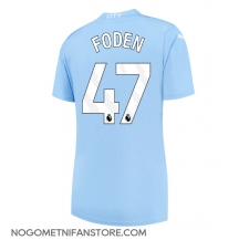 Ženski Manchester City Phil Foden #47 Replika nogometni dresi Domači 2023-24 Kratek Rokav