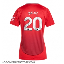 Ženski Manchester United Diogo Dalot #20 Replika nogometni dresi Domači 2024-25 Kratek Rokav