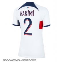 Ženski Paris Saint-Germain Achraf Hakimi #2 Replika nogometni dresi Gostujoči 2023-24 Kratek Rokav