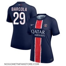 Ženski Paris Saint-Germain Bradley Barcola #29 Replika nogometni dresi Domači 2024-25 Kratek Rokav