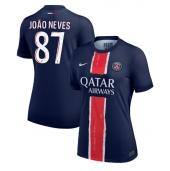 Ženski Paris Saint-Germain Joao Neves #87 Replika nogometni dresi Domači 2024-25 Kratek Rokav