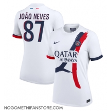 Ženski Paris Saint-Germain Joao Neves #87 Replika nogometni dresi Gostujoči 2024-25 Kratek Rokav