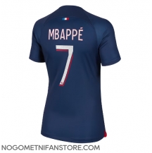 Ženski Paris Saint-Germain Kylian Mbappe #7 Replika nogometni dresi Domači 2023-24 Kratek Rokav