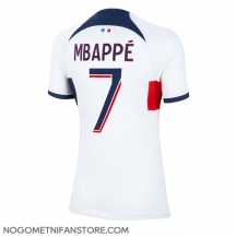 Ženski Paris Saint-Germain Kylian Mbappe #7 Replika nogometni dresi Gostujoči 2023-24 Kratek Rokav