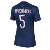 Ženski Paris Saint-Germain Marquinhos #5 Replika nogometni dresi Domači 2023-24 Kratek Rokav