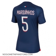 Ženski Paris Saint-Germain Marquinhos #5 Replika nogometni dresi Domači 2023-24 Kratek Rokav