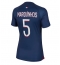 Ženski Paris Saint-Germain Marquinhos #5 Replika nogometni dresi Domači 2023-24 Kratek Rokav