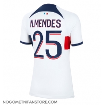 Ženski Paris Saint-Germain Nuno Mendes #25 Replika nogometni dresi Gostujoči 2023-24 Kratek Rokav