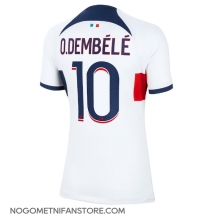 Ženski Paris Saint-Germain Ousmane Dembele #10 Replika nogometni dresi Gostujoči 2023-24 Kratek Rokav