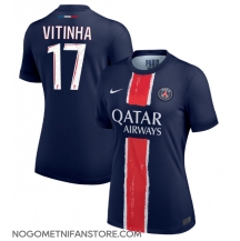 Ženski Paris Saint-Germain Vitinha #17 Replika nogometni dresi Domači 2024-25 Kratek Rokav