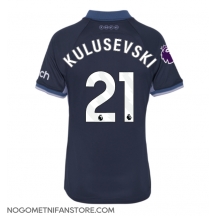 Ženski Tottenham Hotspur Dejan Kulusevski #21 Replika nogometni dresi Gostujoči 2023-24 Kratek Rokav