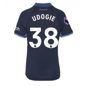 Ženski Tottenham Hotspur Destiny Udogie #38 Replika nogometni dresi Gostujoči 2023-24 Kratek Rokav